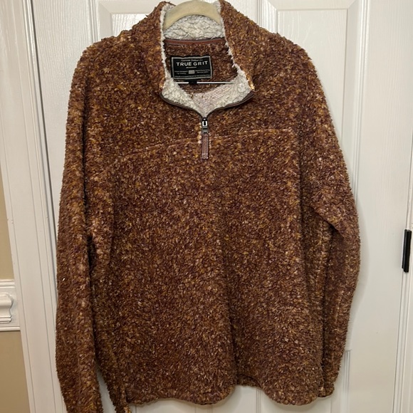 True Grit Texture Sherpa 1/4 Zip Pullover (XL)